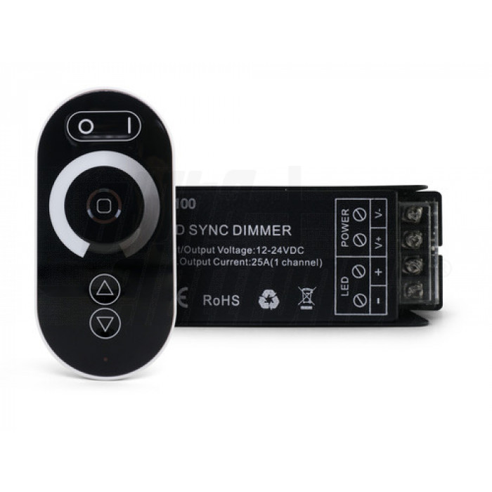 Controller Monocolore Sync Technology 12/24Vdc 25A con telecomando touch