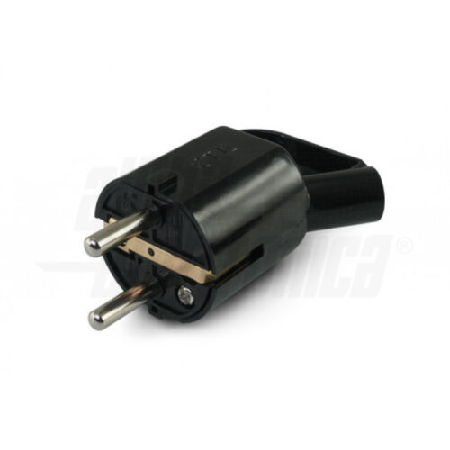 Spina di connessione Schuko 16A 250V - Nera