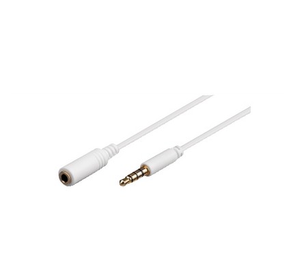 Cavo audio spina jack 3,5mm 4 poli / presa jack 3,5mm 4 poli per cuffie