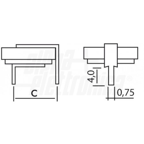 Pila Litio CR2430 3V 270mAh montaggio orizzontale pin per PCB (90°) - immagine 2