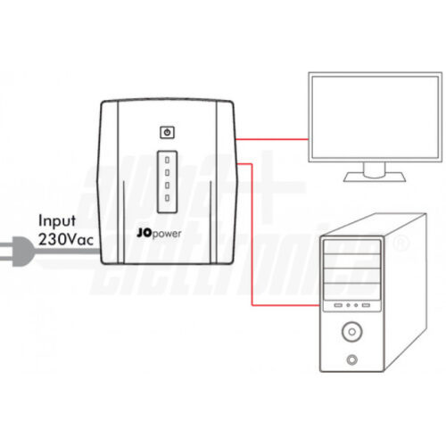 Gruppo di continuità UPS 1200VA 720W Line interactive 4 prese tedesche - immagine 3